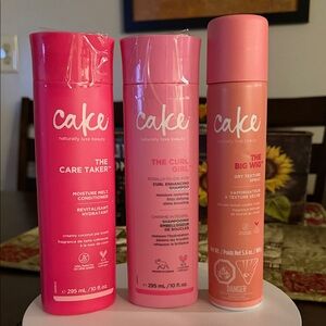 Cake Hair Care Trio - Pink and Orange